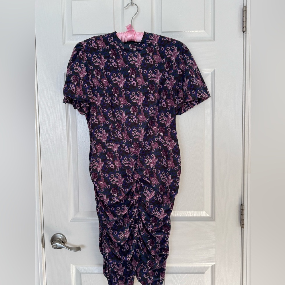 🖤BLACK FRIDAY PRICING!🖤 Melrose & Market Ruched Floral Dress - Purple & Black